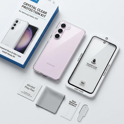 ClearView Case and Glass Bundle for Samsung Galaxy
