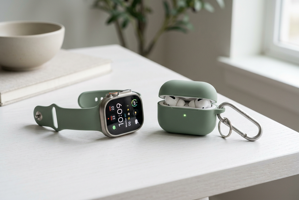 Apple Watch Strap and AirPods Cover Combo