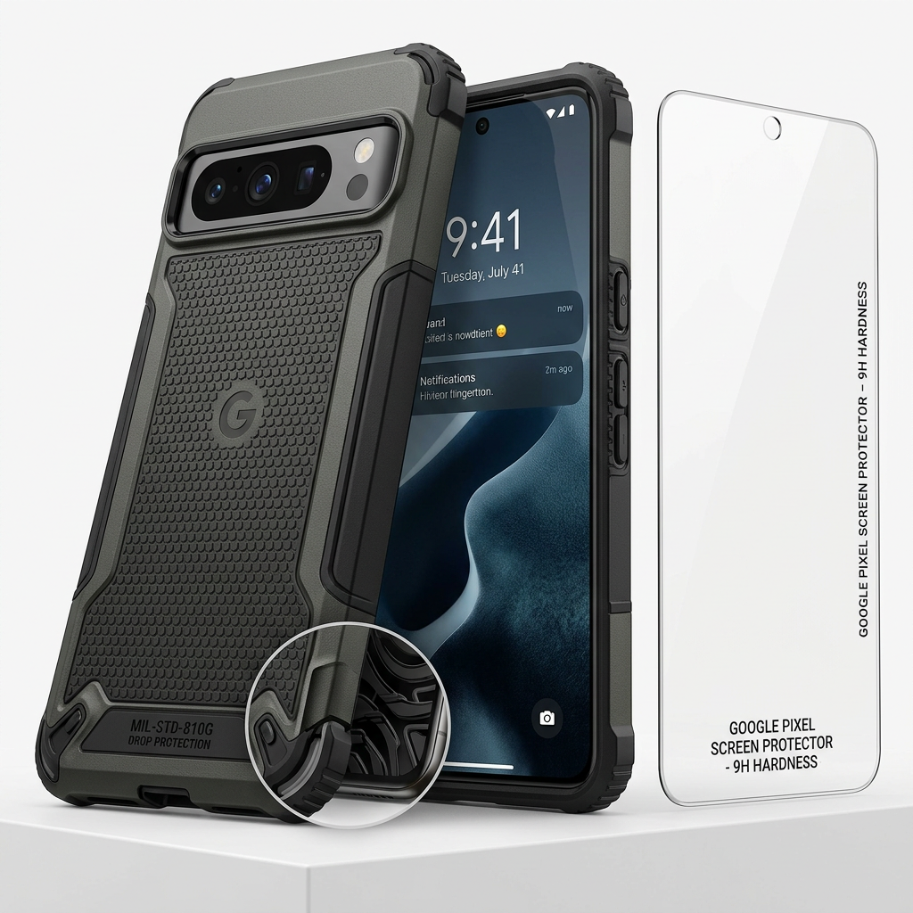 TitanShield Case and Glass Bundle for Google Pixel
