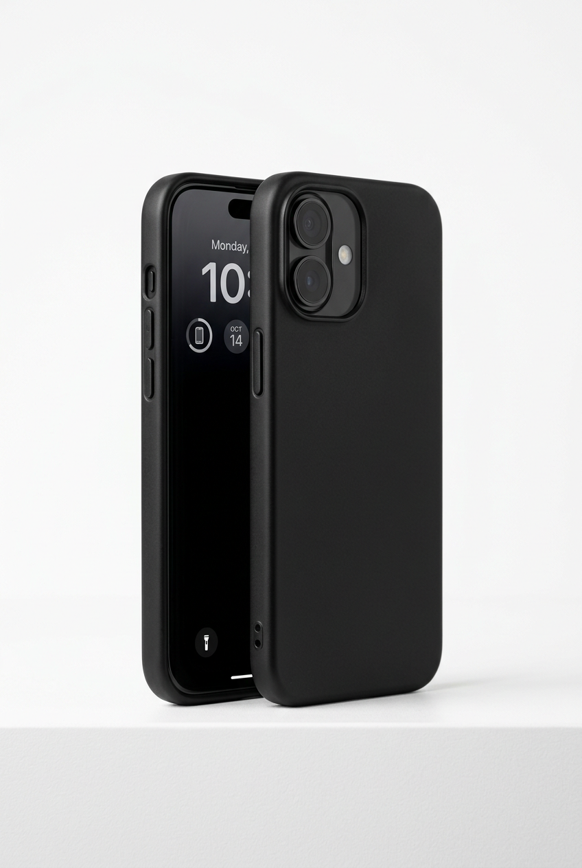Stealth Matte Black Case for iPhone 16